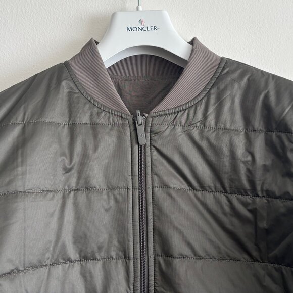 Lululemon Non-stop Bomber Reversible Jacket Olive / Taupe Medium - Large - Picture 8 of 14